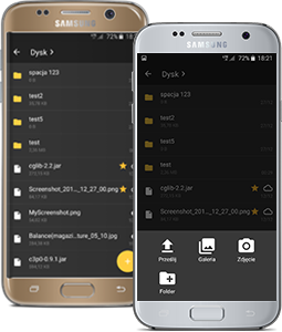 File exchange with the MDA application