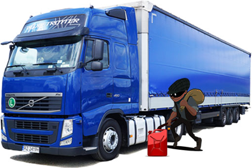 Fuel tank anti-theft alarm